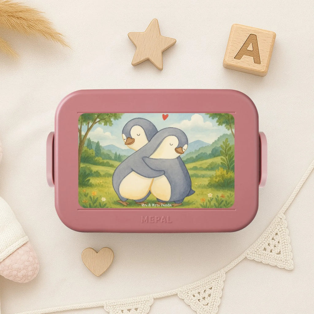 MEPAL Bentobox Pinguine Kuscheln Design Bentobox, Brotdose, Lunchbox, Liebe, Partner, Freund, Freundin, Ehemann, Ehefrau, Heiraten, Verlobung, Heiratsantrag, Liebesgeschenk, Jahrestag, Hocheitstag, Geschenk für Frauen, Valentinstag, für Männer, Geschenk für Partner, für Ehemann, Mitbringsel, Hochzeitstag, Liebesbeweis, Geschenk für Freundin