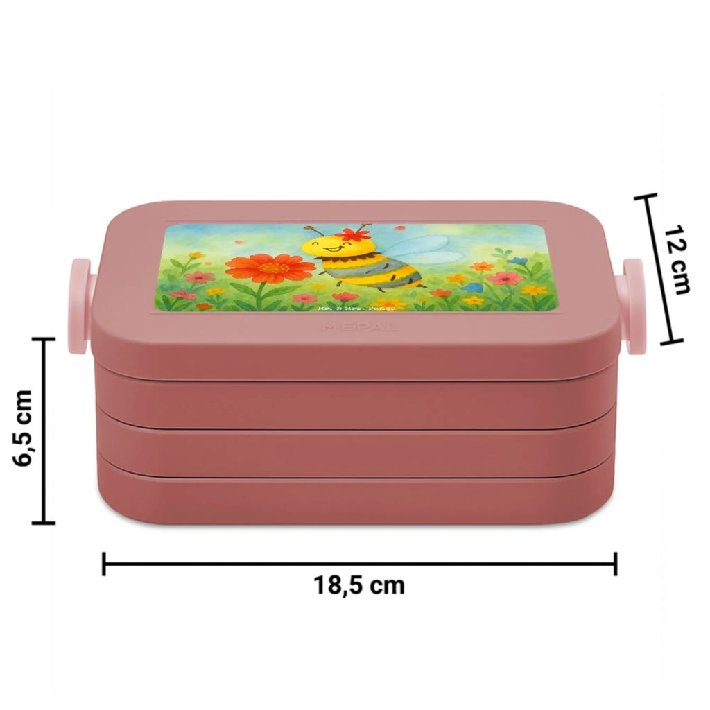 MEPAL Bentobox Biene Blume Design Brotdose, Lunchbox, Bentobox, Biene, Wespe, Hummel