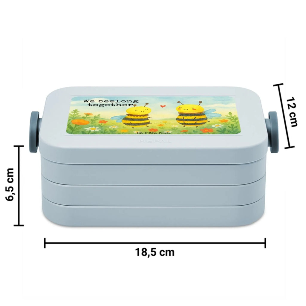 MEPAL Bentobox Biene Verliebt Design Brotdose, Lunchbox, Bentobox, Biene, Wespe, Hummel