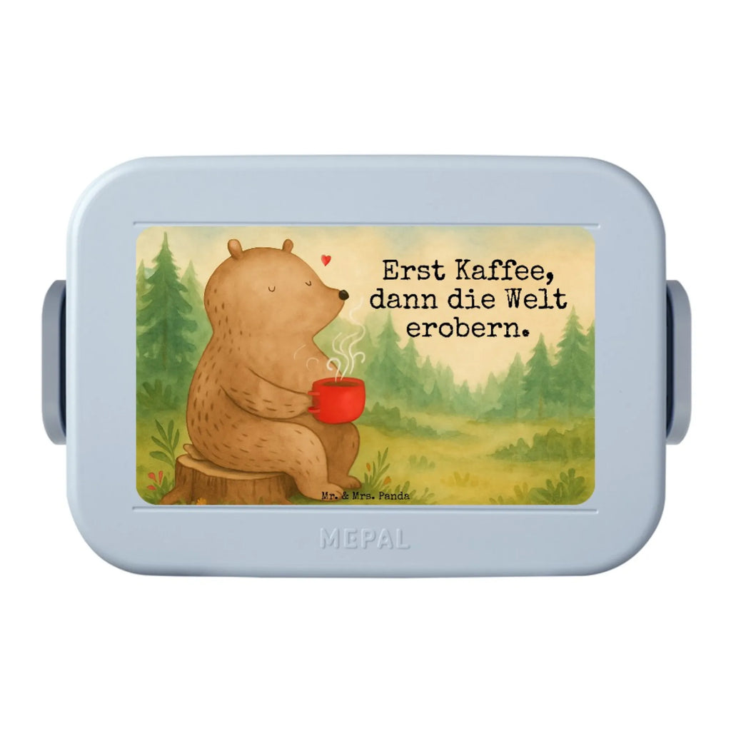 MEPAL Bentobox Bär Kaffee Design Lunchbox, Bentobox, Brotdose, Bär, Teddy, Teddybär, Motivation, Morgenroutine, Bären, guten Morgen, Welt retten, Kaffee, Coffee, Welt erobern