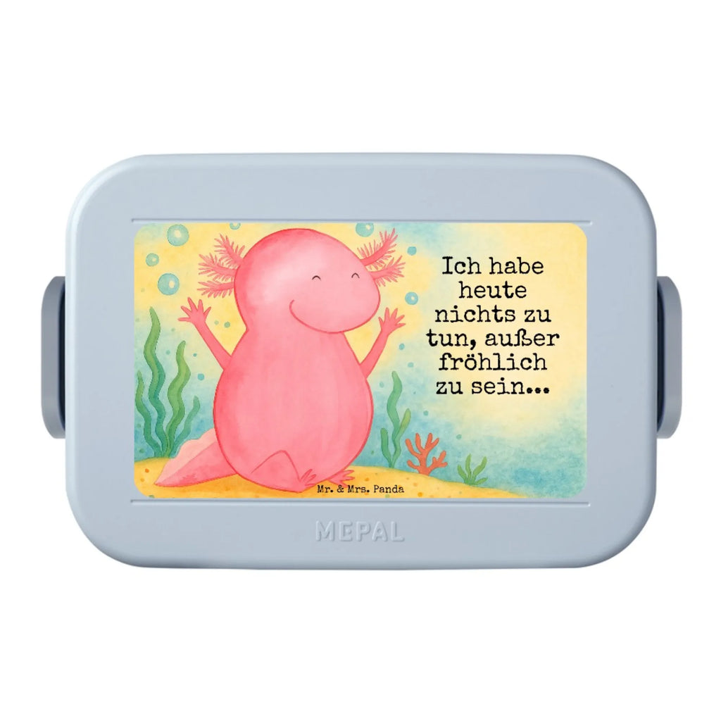 MEPAL Bentobox Axolotl Hurra Design Lunchbox, Bentobox, Brotdose, Axolotl, Molch, fröhlich, Zufriedenheit, Freude, Schwanzlurch, Lurche, Axolot, Spaß, Lurch, Motivation