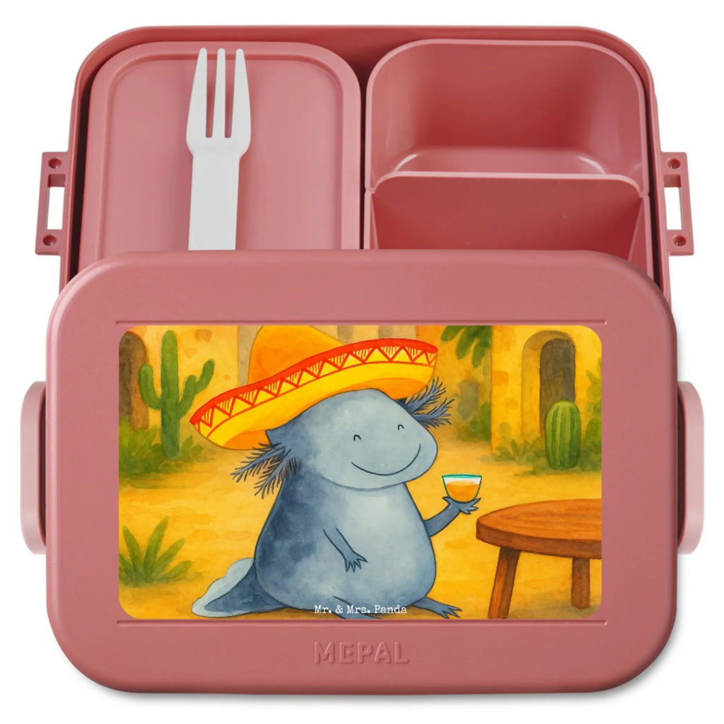 MEPAL Bentobox Axolotl Tequila Design Lunchbox, Bentobox, Brotdose, Axolotl, Molch, Feuerdrache, Tequila, Lurche, Mexico, Sombrero, Schwanzlurch, Zitrone, Lurch, Spruch, Axolot, Motivation, Mexiko, Feuersalamander