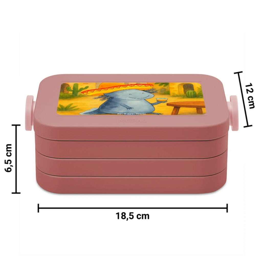 MEPAL Bentobox Axolotl Tequila Design Lunchbox, Bentobox, Brotdose, Axolotl, Molch, Feuerdrache, Tequila, Lurche, Mexico, Sombrero, Schwanzlurch, Zitrone, Lurch, Spruch, Axolot, Motivation, Mexiko, Feuersalamander