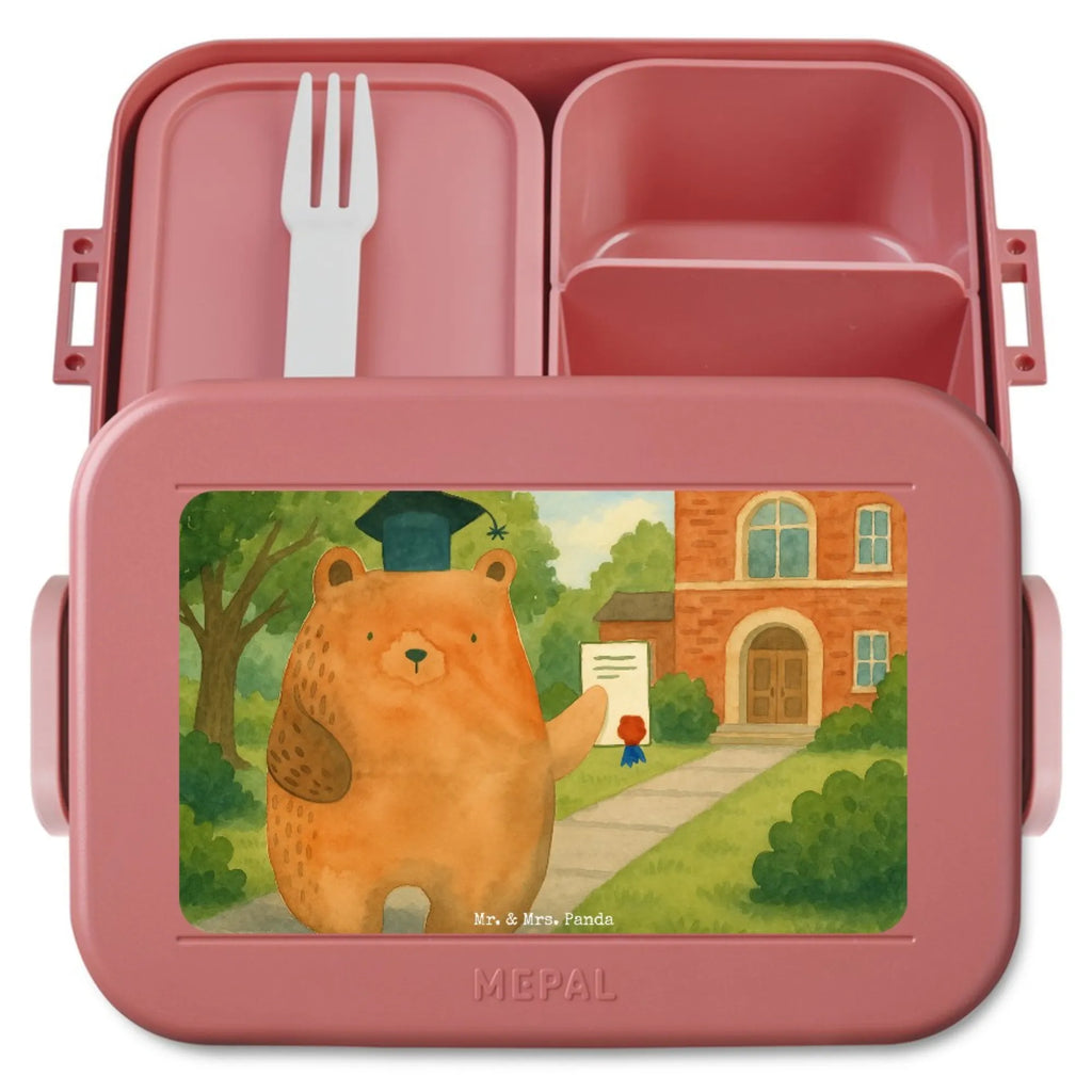 MEPAL Bentobox Bär Prüfung Design Brotdose, Bentobox, Lunchbox, Bär, Teddy, Teddybär, Abschluss, Prüfungen, Abschlusszeugnis, Zeugnis, Abitur, Prüfung bestanden