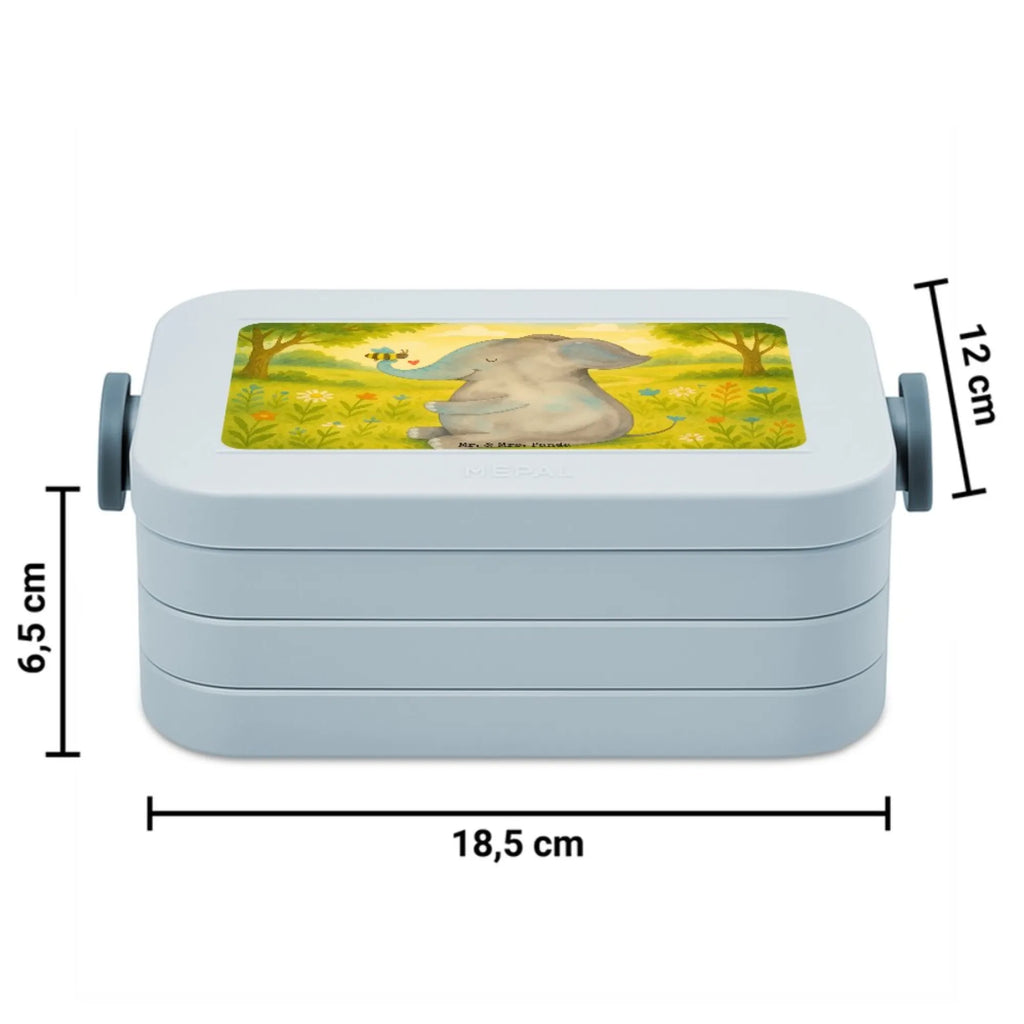 MEPAL Bentobox Elefant Biene Design Brotdose, Bentobox, Lunchbox, Tiermotive, Gute Laune, lustige Sprüche, Tiere, Hochzeitsgeschenk, Liebe, Heiratsantrag, Liebesspruch, Jahrestag, Elefant, Liebesbeweis, Biene, Liebesgeschenk