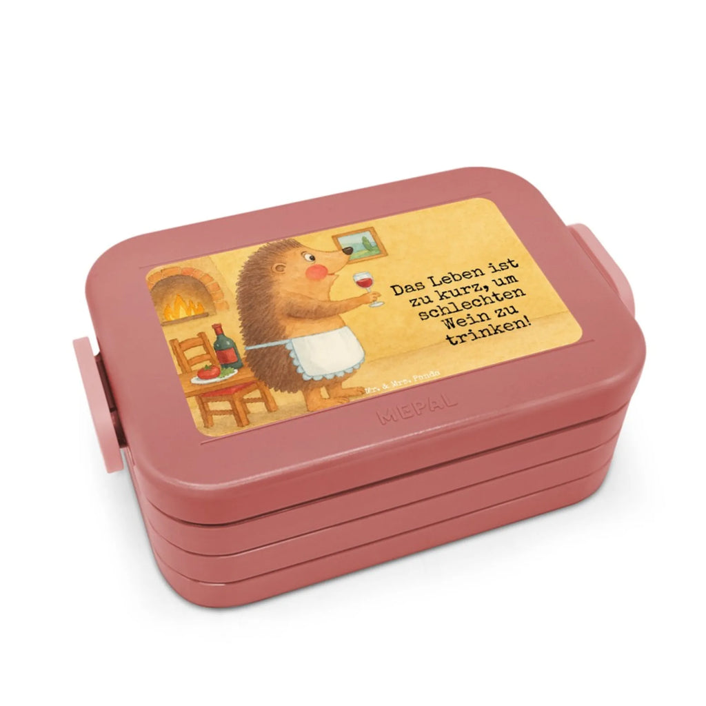 MEPAL Bentobox Igel Wein Design Lunchbox, Bentobox, Brotdose, Tiermotive, Gute Laune, lustige Sprüche, Tiere, Igel, Geschenk Weinliebhaber, Wein Deko, Geschenk Weintrinker, Wein trinken, Weinglas, Weißwein, Wein Spruch, Rotwein