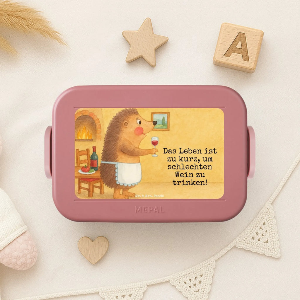 MEPAL Bentobox Igel Wein Design Lunchbox, Bentobox, Brotdose, Tiermotive, Gute Laune, lustige Sprüche, Tiere, Igel, Geschenk Weinliebhaber, Wein Deko, Geschenk Weintrinker, Wein trinken, Weinglas, Weißwein, Wein Spruch, Rotwein
