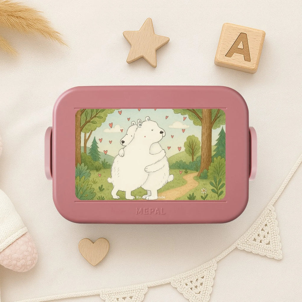 MEPAL Bentobox Eisbär Umarmen Design Lunchbox, Bentobox, Brotdose, Tiermotive, Gute Laune, lustige Sprüche, Tiere