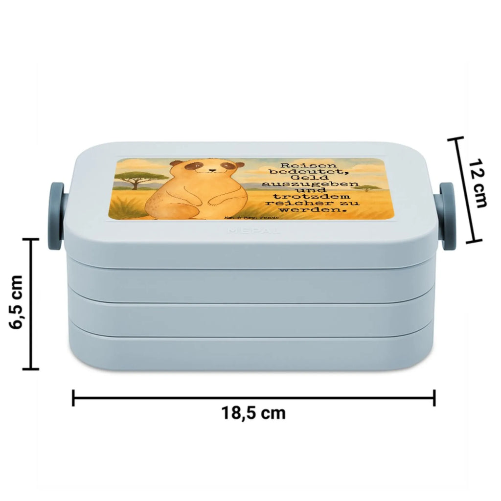 MEPAL Bentobox Erdmännchen Design Brotdose, Bentobox, Lunchbox, Afrika, Wildtiere, Erdmännchen, Traveling, Afrikareise, Roadtrip, Reisen, Weltreise, Spruch
