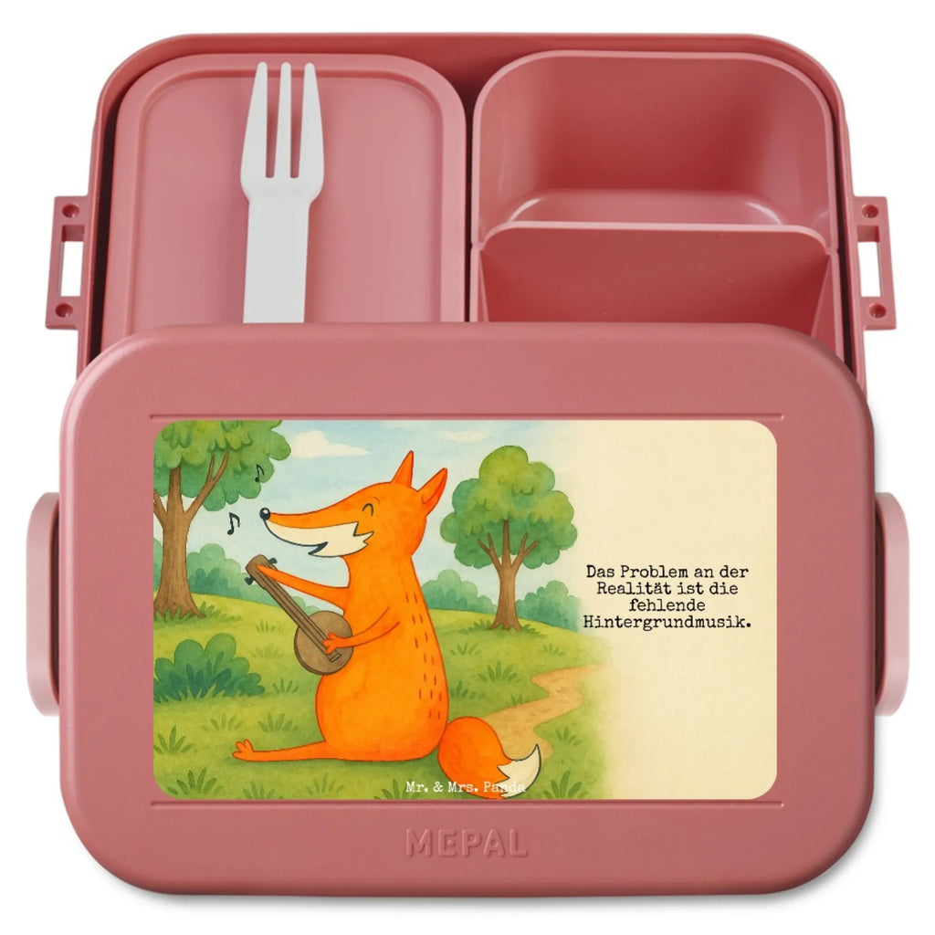 MEPAL Bentobox Fuchs Gitarre Design Brotdose, Lunchbox, Bentobox, Fuchs, Sänger, Musikerin, Geschenk Musiker, Sängerin, Musik Spruch, Gitarre, Füchse