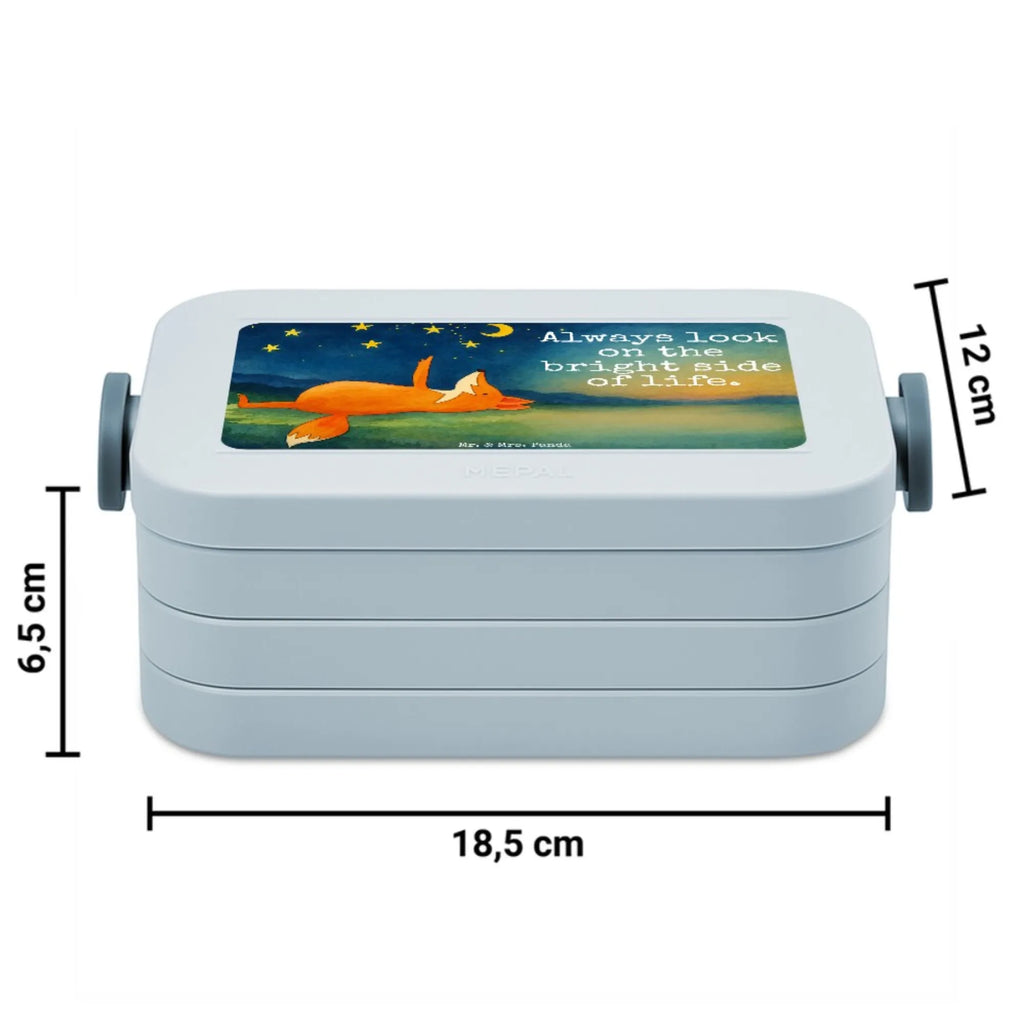 MEPAL Bentobox Fuchs Sterne Design Bentobox, Brotdose, Lunchbox, Fuchs, Romantik, tröstende Worte, Always Look on the Bright Side of Life, Füchse, Spruch schön, Spruch positiv