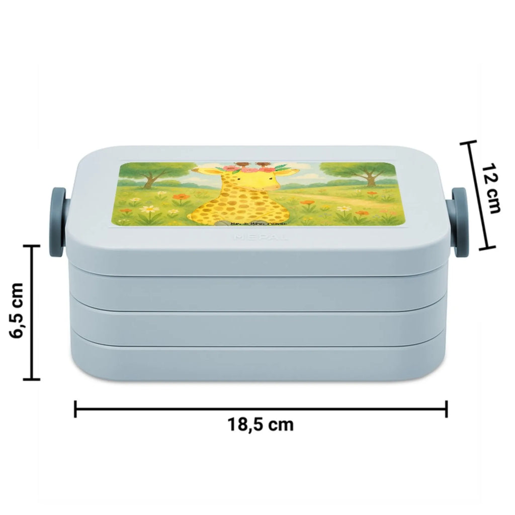 MEPAL Bentobox Giraffe Blumenkranz Design Lunchbox, Bentobox, Brotdose, Afrika, Wildtiere, Selbstliebe, Blumenkranz, Abenteurer, Giraffe, Freundin