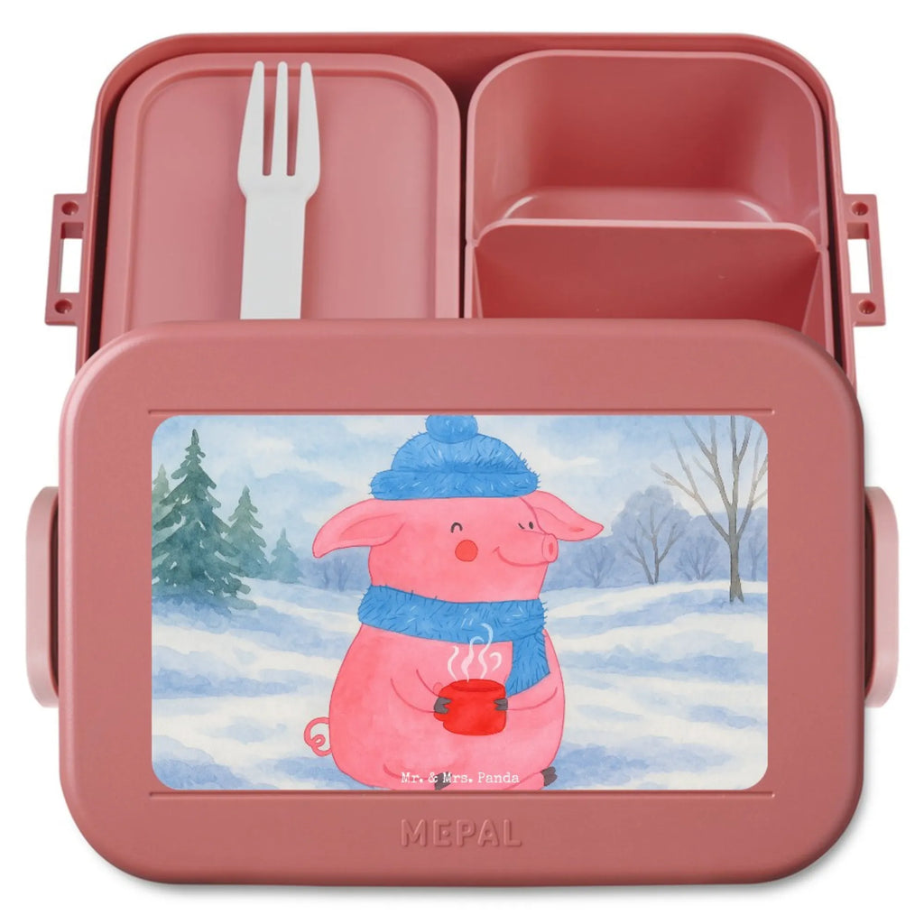 MEPAL Bentobox Schweinchen Glühwein Design Bentobox, Lunchbox, Brotdose, Winter, Weihnachten, Weihnachtsdeko, Nikolaus, Advent, Heiligabend, Wintermotiv, Betrunken, Glühwein, Weihnachtsmarkt, Spruch