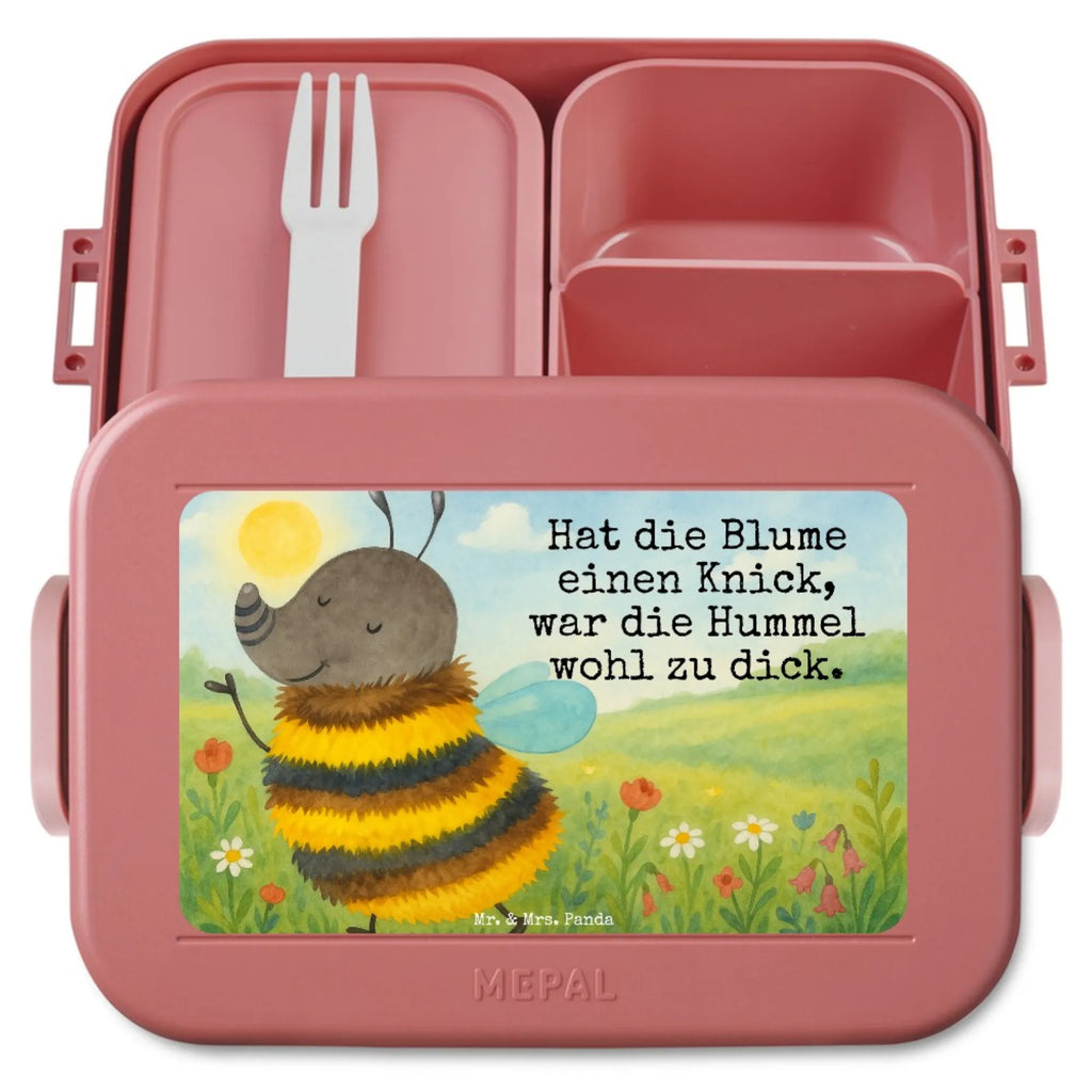 MEPAL Bentobox Hummel flauschig Design Bentobox, Brotdose, Lunchbox, Tiermotive, Gute Laune, lustige Sprüche, Tiere, Blume, Flauschig, Hummel, Natur, Biene