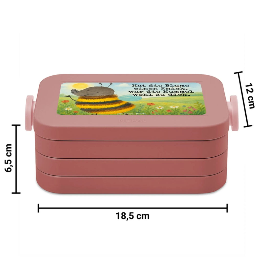 MEPAL Bentobox Hummel flauschig Design Bentobox, Brotdose, Lunchbox, Tiermotive, Gute Laune, lustige Sprüche, Tiere, Blume, Flauschig, Hummel, Natur, Biene
