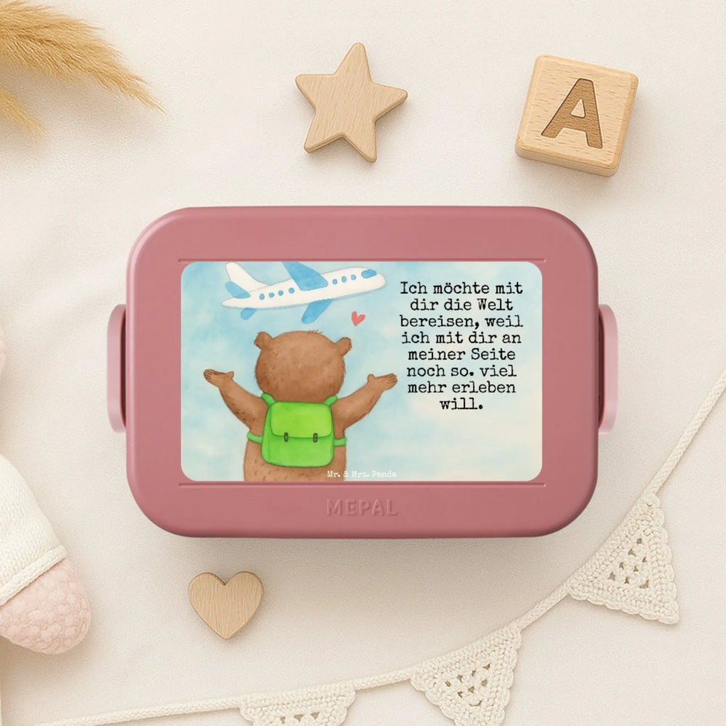 MEPAL Bentobox Bär Flugzeug Design Brotdose, Lunchbox, Bentobox, Liebe, Partner, Freund, Freundin, Ehemann, Ehefrau, Heiraten, Verlobung, Heiratsantrag, Liebesgeschenk, Jahrestag, Hocheitstag, Geschenk für Partner, für Ehemann, Liebesbeweis, Geschenk für Freundin, für Männer, Geschenk für Frauen, Hochzeitstag, Mitbringsel, Valentinstag