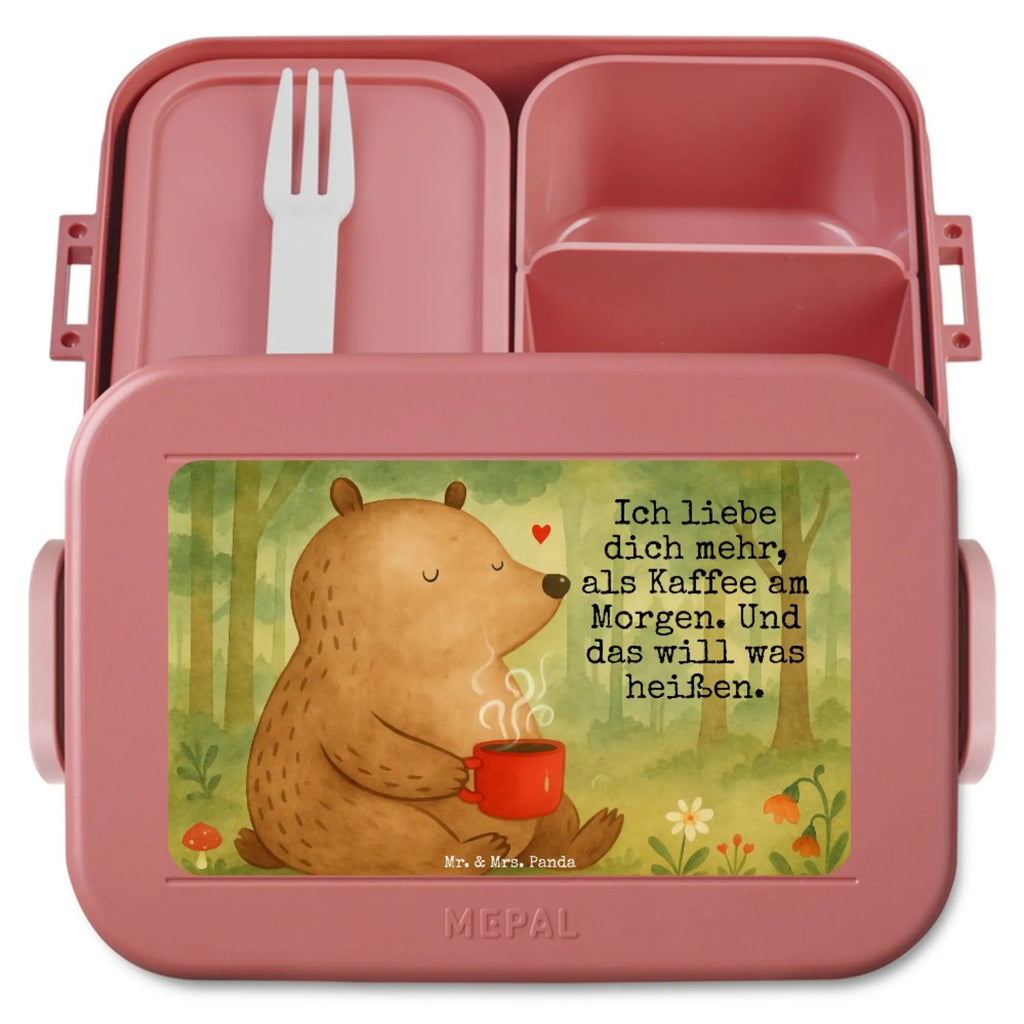 MEPAL Bentobox Bär Morgenkaffee Design Brotdose, Bentobox, Lunchbox, Liebe, Partner, Freund, Freundin, Ehemann, Ehefrau, Heiraten, Verlobung, Heiratsantrag, Liebesgeschenk, Jahrestag, Hocheitstag, Liebesbeweis, für Ehemann, Mitbringsel, Geschenk für Freundin, Geschenk für Partner, für Männer, Valentinstag, Geschenk für Frauen, Hochzeitstag