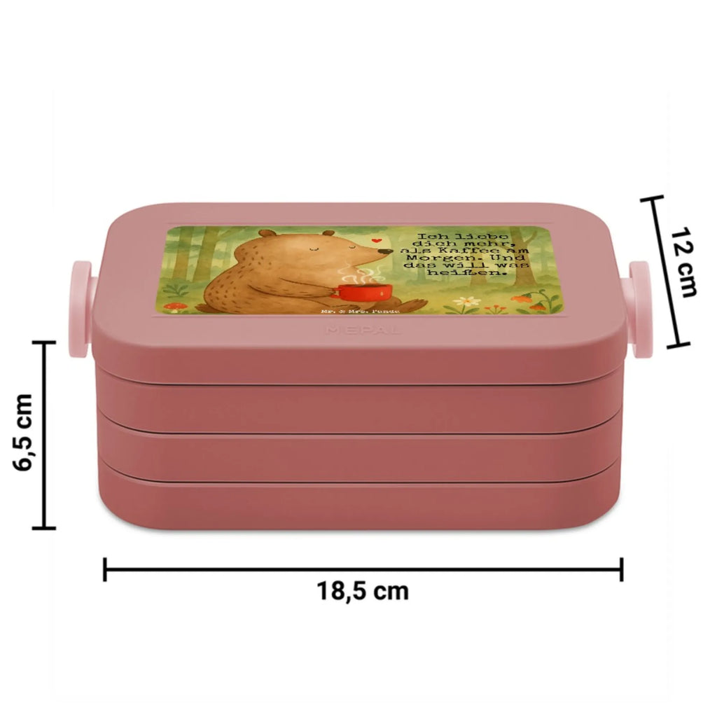 MEPAL Bentobox Bär Morgenkaffee Design Brotdose, Bentobox, Lunchbox, Liebe, Partner, Freund, Freundin, Ehemann, Ehefrau, Heiraten, Verlobung, Heiratsantrag, Liebesgeschenk, Jahrestag, Hocheitstag, Liebesbeweis, für Ehemann, Mitbringsel, Geschenk für Freundin, Geschenk für Partner, für Männer, Valentinstag, Geschenk für Frauen, Hochzeitstag