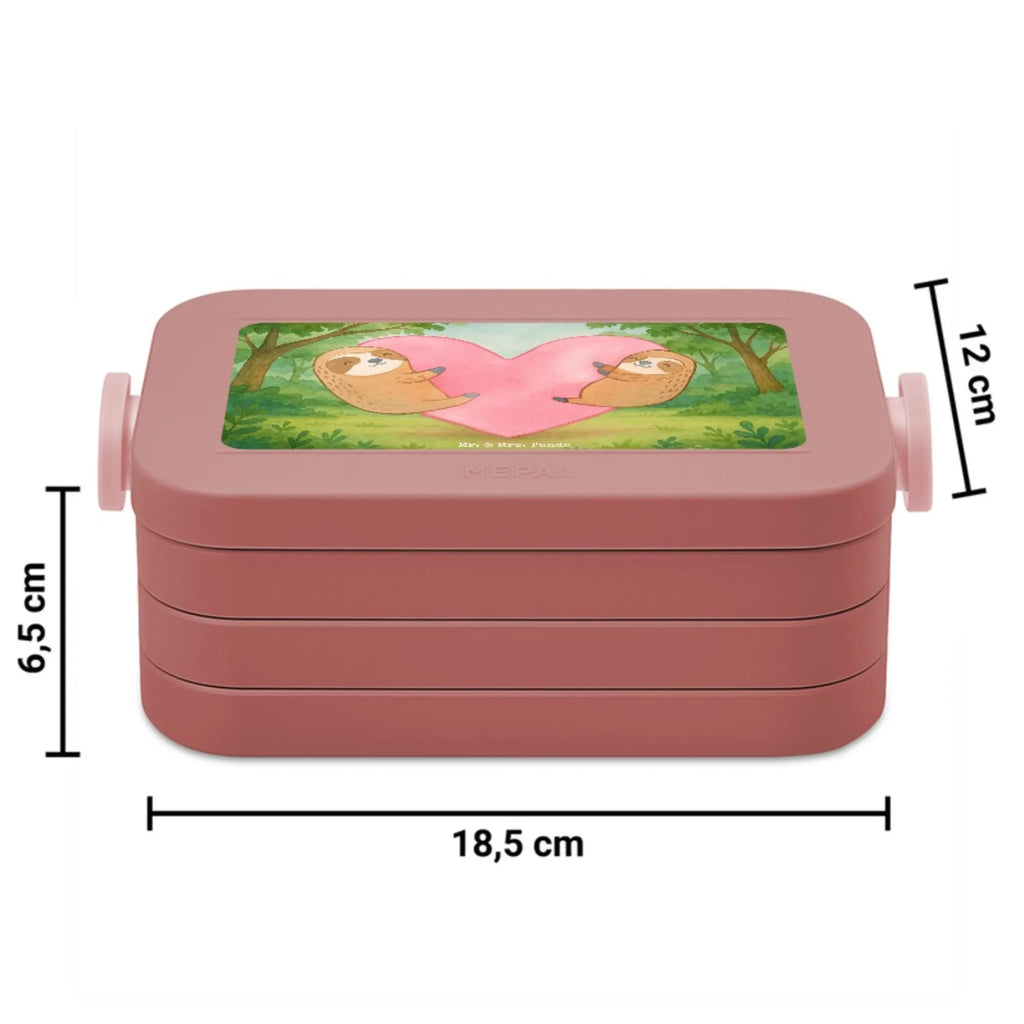 MEPAL Bentobox Faultiere Herz Design Brotdose, Lunchbox, Bentobox, Liebe, Partner, Freund, Freundin, Ehemann, Ehefrau, Heiraten, Verlobung, Heiratsantrag, Liebesgeschenk, Jahrestag, Hocheitstag, Valentinstag, für Ehemann, Geschenk für Partner, Mitbringsel, Geschenk für Frauen, Geschenk für Freundin, Liebesbeweis, Hochzeitstag, für Männer