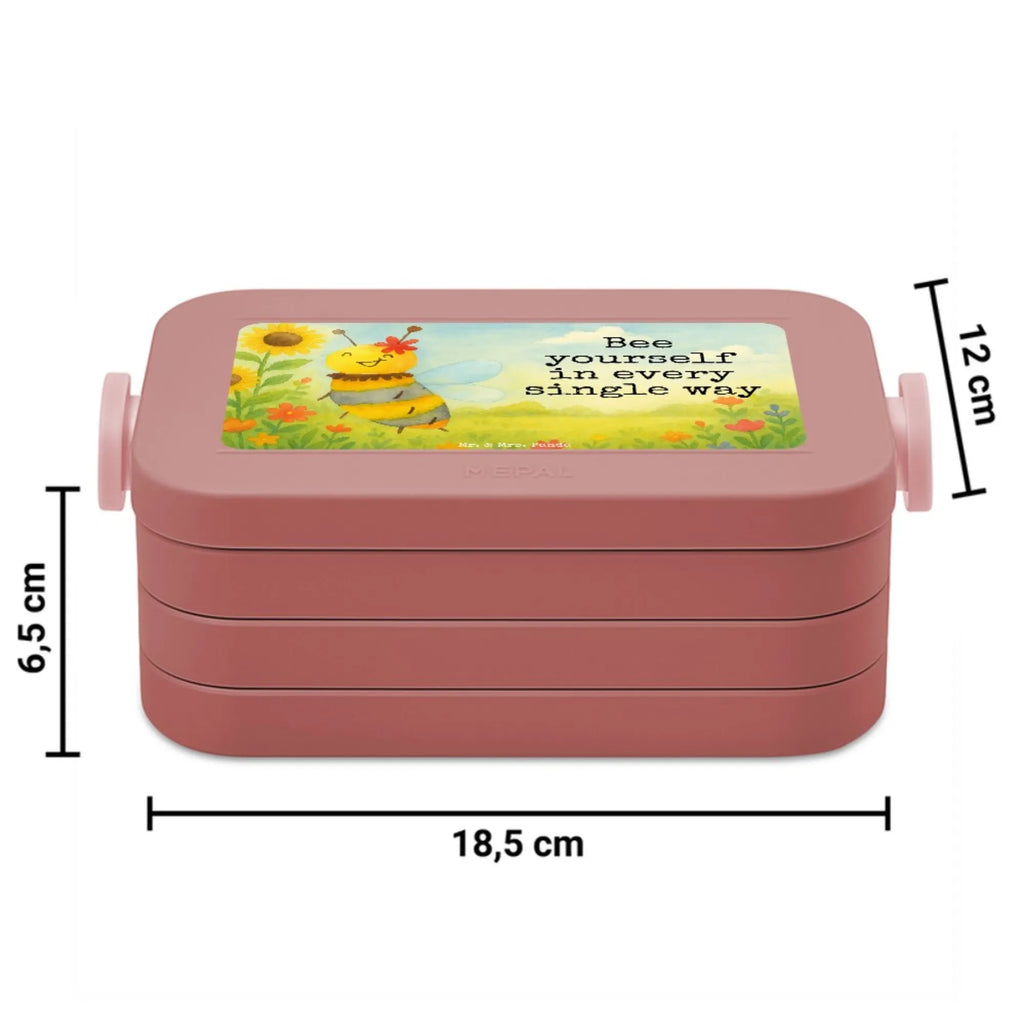 MEPAL Bentobox Biene Blume Design Brotdose, Lunchbox, Bentobox, Biene, Wespe, Hummel