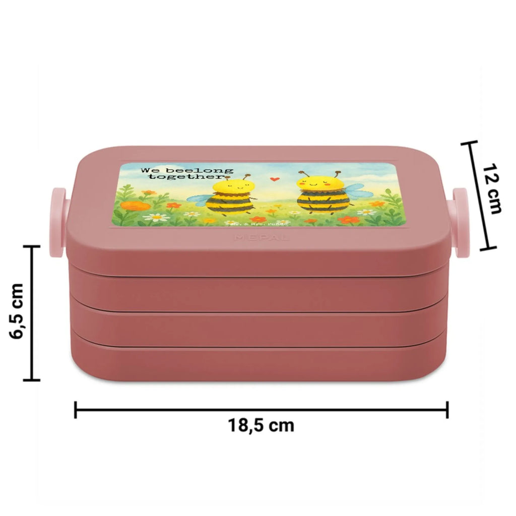 MEPAL Bentobox Biene Verliebt Design Brotdose, Lunchbox, Bentobox, Biene, Wespe, Hummel