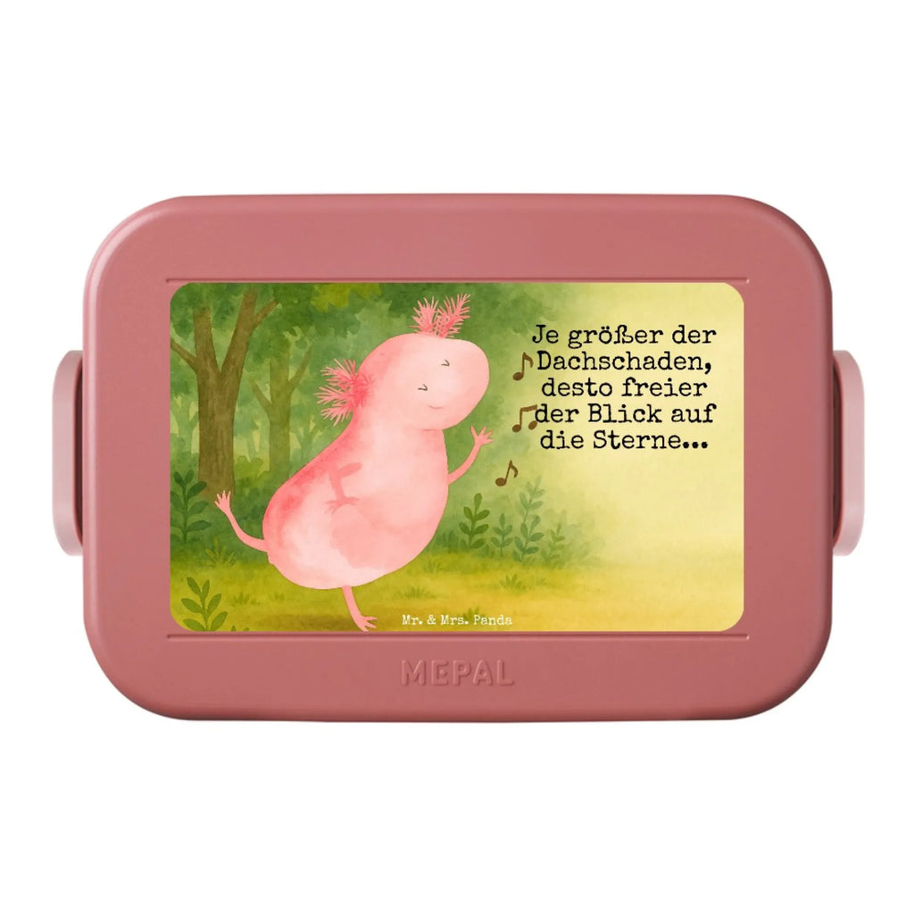MEPAL Bentobox Axolotl Tanzen Design Brotdose, Bentobox, Lunchbox, Axolotl, Molch, Lurche, Sterne, Axolot, Schwanzlurch, beste Freundin, verrückt, Freundin, Dachschaden, Lurch