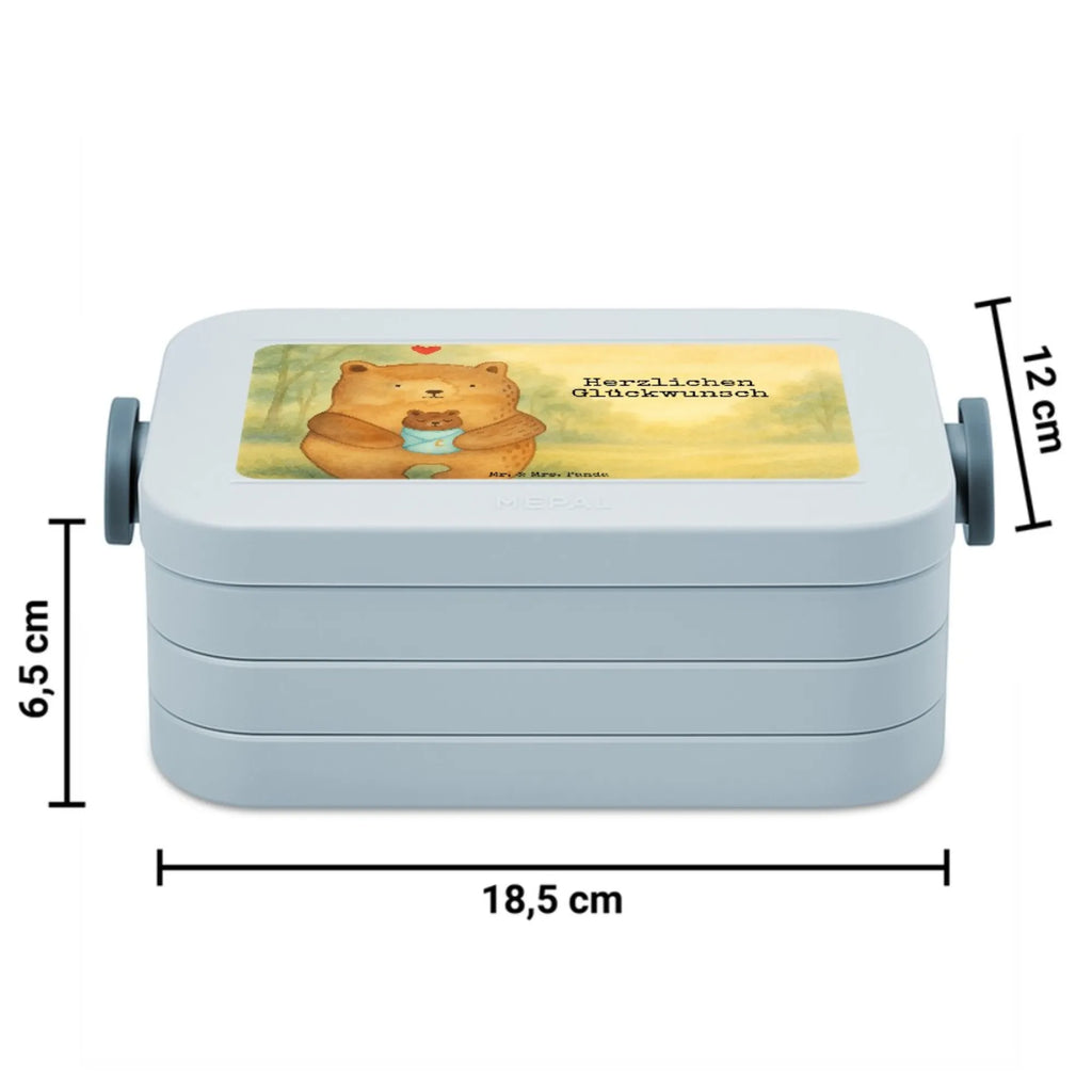 MEPAL Bentobox Bär Baby Design Brotdose, Lunchbox, Bentobox, Bär, Teddy, Teddybär, Geburtstag, Nichte, Taufe, Neffe, Glückwunsch, Enkel, Eltern, Geburt, Mutter, Täufling, Enkelin, Baby