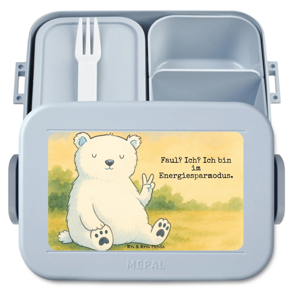 MEPAL Bentobox Eisbär Faul Design Bentobox, Brotdose, Lunchbox, Bär, Teddy, Teddybär, Nordpol, Eisbär, Bürojob, Büro, Relaxen, Arbeitsplatz, Faul, Arbeit, Homeoffice, Entspannen