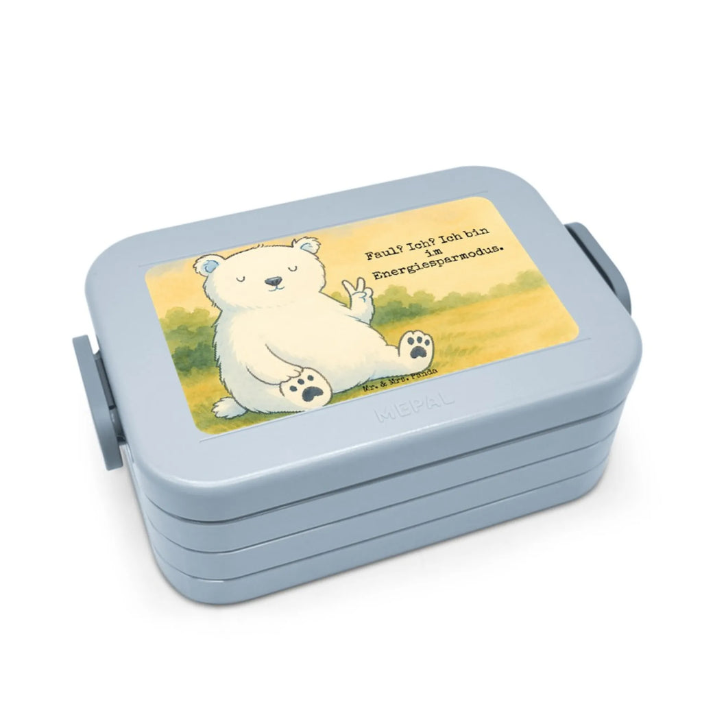 MEPAL Bentobox Eisbär Faul Design Bentobox, Brotdose, Lunchbox, Bär, Teddy, Teddybär, Nordpol, Eisbär, Bürojob, Büro, Relaxen, Arbeitsplatz, Faul, Arbeit, Homeoffice, Entspannen