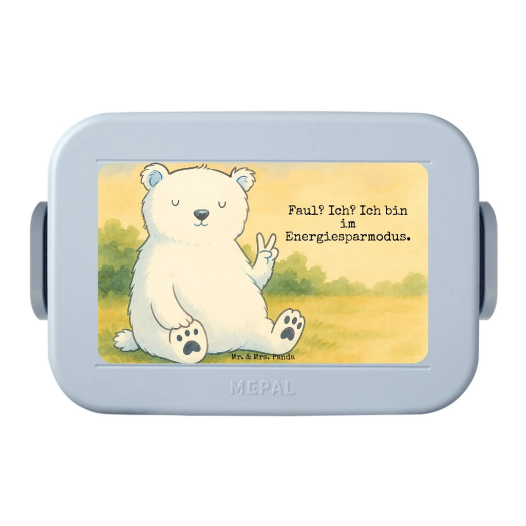 MEPAL Bentobox Eisbär Faul Design Bentobox, Brotdose, Lunchbox, Bär, Teddy, Teddybär, Nordpol, Eisbär, Bürojob, Büro, Relaxen, Arbeitsplatz, Faul, Arbeit, Homeoffice, Entspannen
