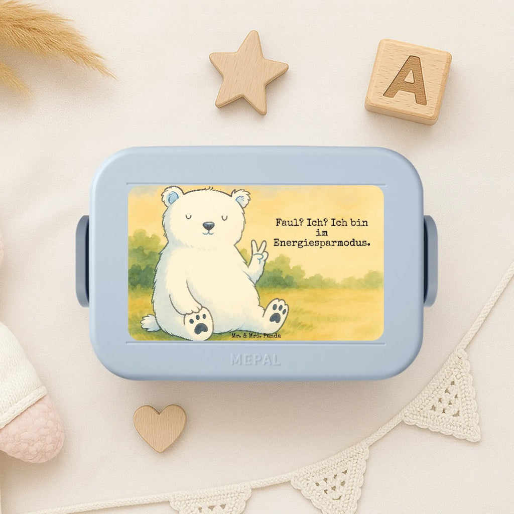 MEPAL Bentobox Eisbär Faul Design Bentobox, Brotdose, Lunchbox, Bär, Teddy, Teddybär, Nordpol, Eisbär, Bürojob, Büro, Relaxen, Arbeitsplatz, Faul, Arbeit, Homeoffice, Entspannen