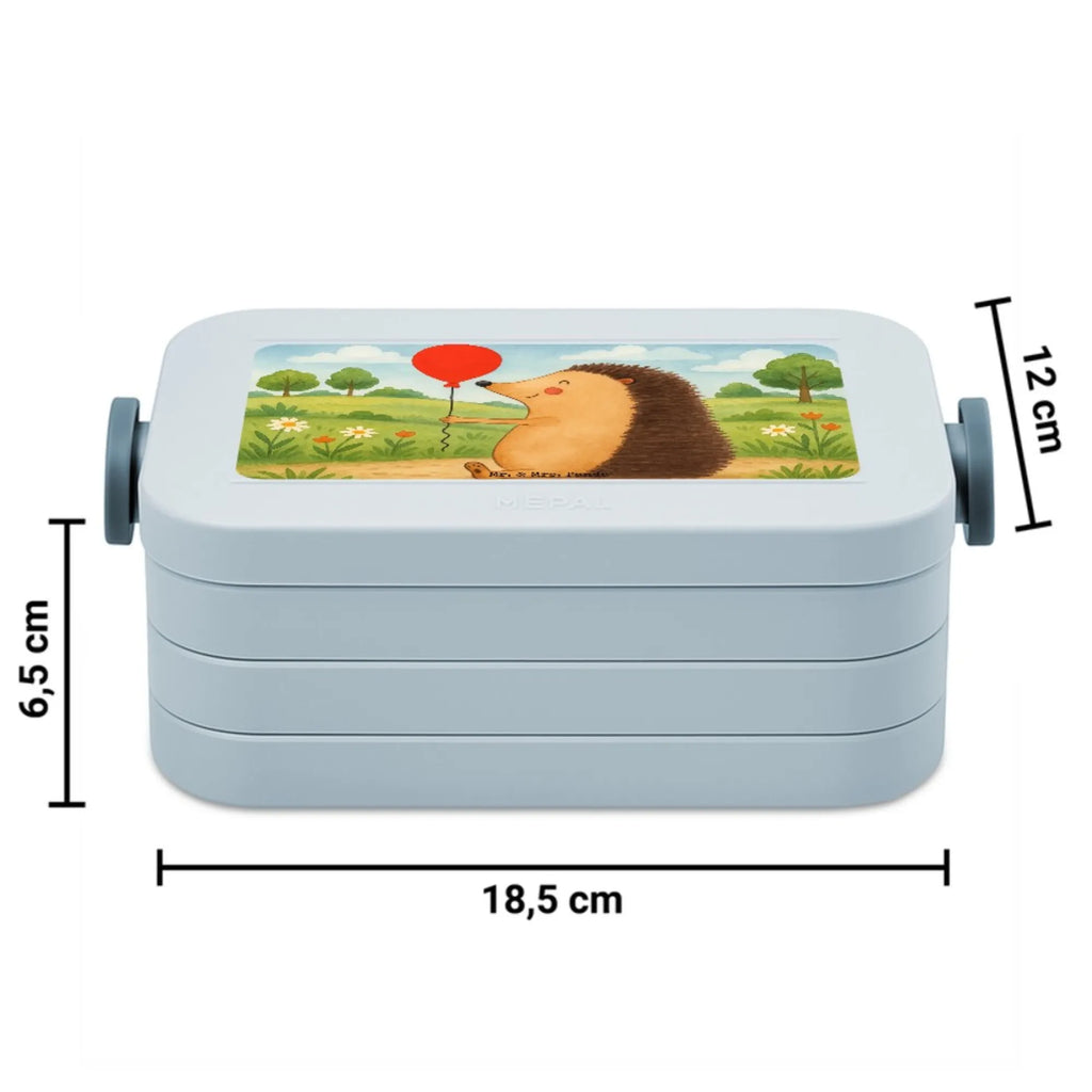 MEPAL Bentobox Igel Luftballon Design Lunchbox, Brotdose, Bentobox, Tiermotive, Gute Laune, lustige Sprüche, Tiere, Geburtstagskind, Ballon, Happy Birthday, Igel, Glückwunsch, Herzlichen Glückwunsch, Geburtstag