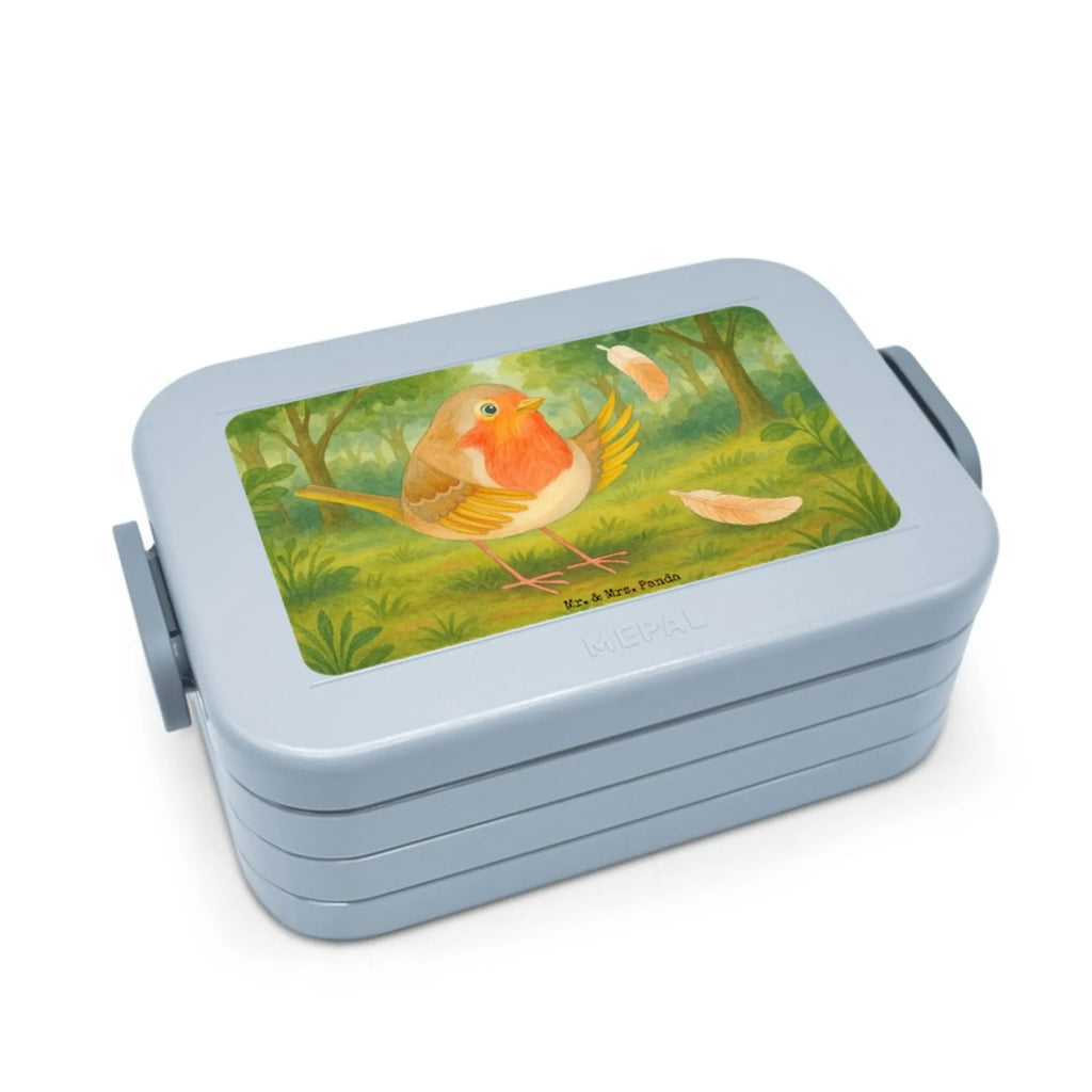 MEPAL Bentobox Rotkehlchen Federn Design Bentobox, Lunchbox, Brotdose, Tiermotive, Gute Laune, lustige Sprüche, Tiere, Spruch Mut, Spruch Motivation, What if i fall, Vogel, Rotkehlchen, Motivationsbilder, fliegen, Motivation Sprüche