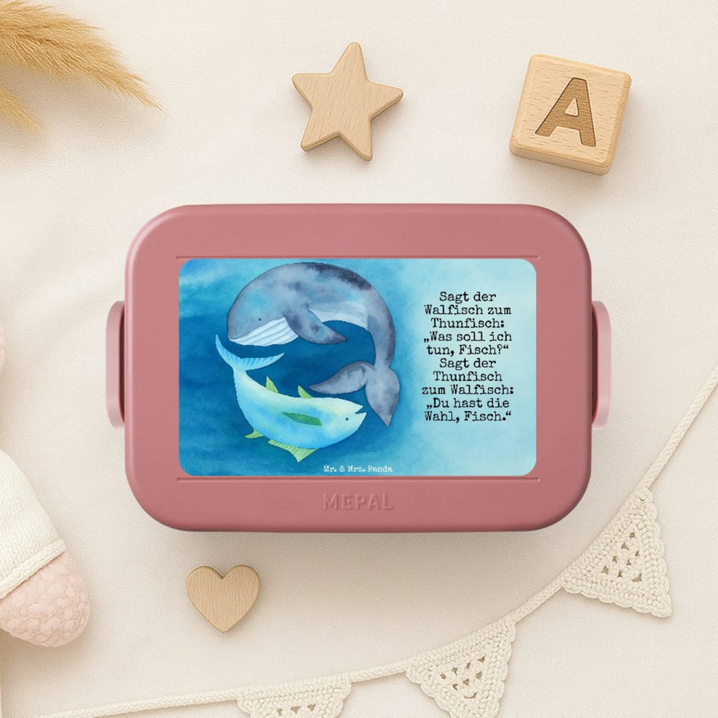 MEPAL Bentobox Walfisch Thunfisch Design Brotdose, Lunchbox, Bentobox, Tiermotive, Gute Laune, lustige Sprüche, Tiere, Wahl, Witz, Wortwitz lustig, Wal, Flachwitz Geschenk, Flachwitz, Spruch lustig, Spruch des Tages, Tunfisch