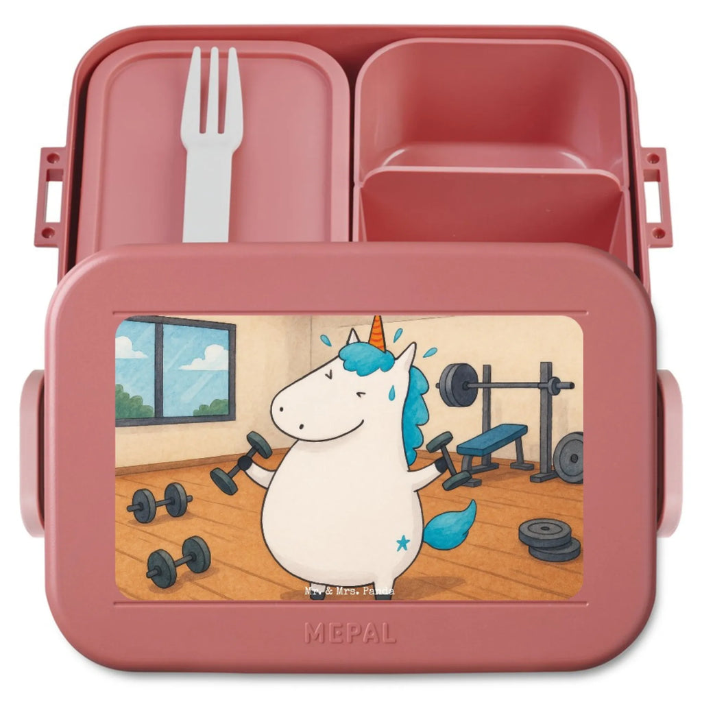 MEPAL Bentobox Einhorn Fitness Design Lunchbox, Bentobox, Brotdose, Einhorn, Einhörner, Einhorn Deko, Unicorn, Abnehmen, Diät, Sixpack, Fitnessstudio, Sport, Gym, Fitness, Pumpen, Geräte