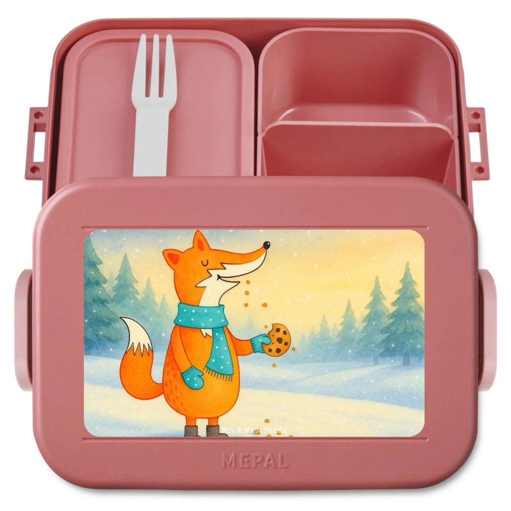 MEPAL Bentobox Fuchs Keks Design Lunchbox, Brotdose, Bentobox, Fuchs, Winter, Liebe, Kekse, Füchse, Weihnachtszeit, Plätzchen, Küche Deko, Backen Spruch