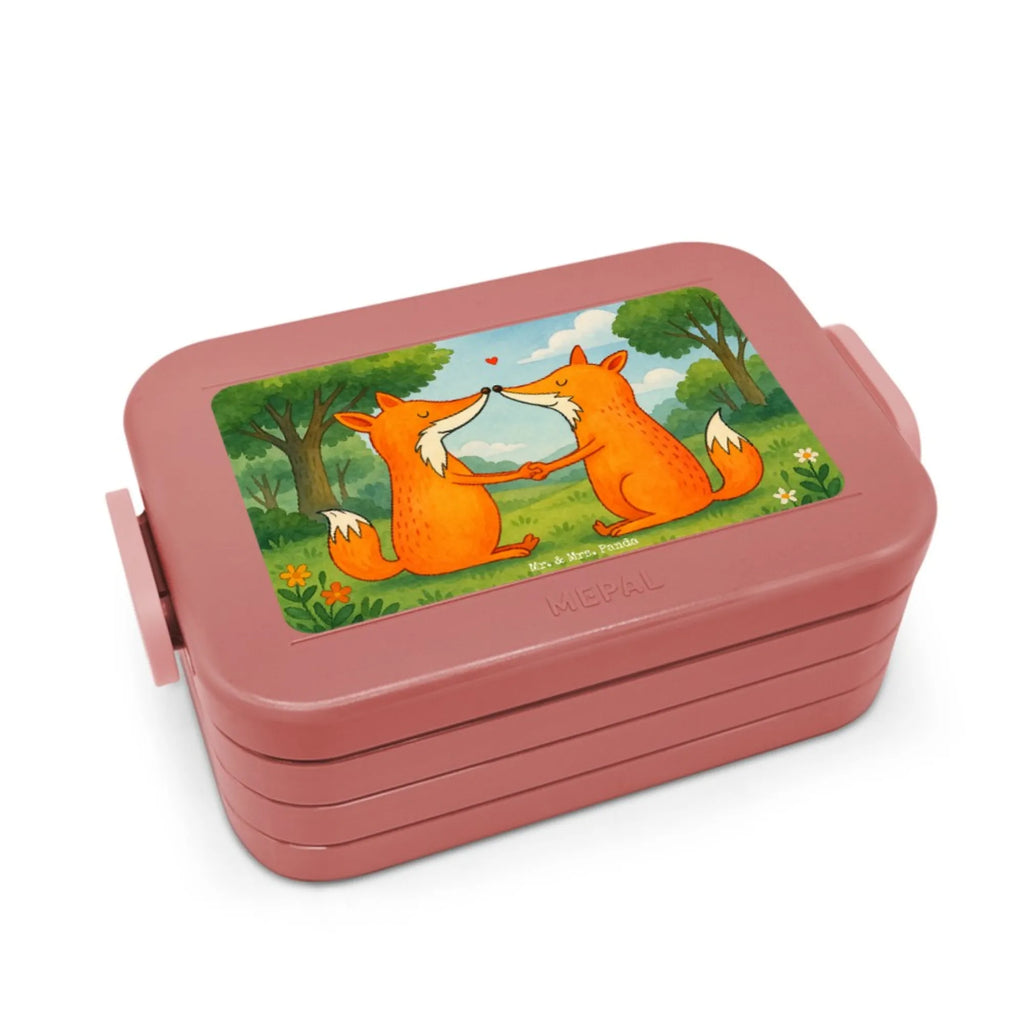 MEPAL Bentobox Füchse Liebe Design Brotdose, Bentobox, Lunchbox, Fuchs, Freundin, Liebesbeweis, Paar, Liebespaar, Fox, Ehemann, Füchse, Verlobte, Partner, Freund, Ehefrau, Liebe, Ehe