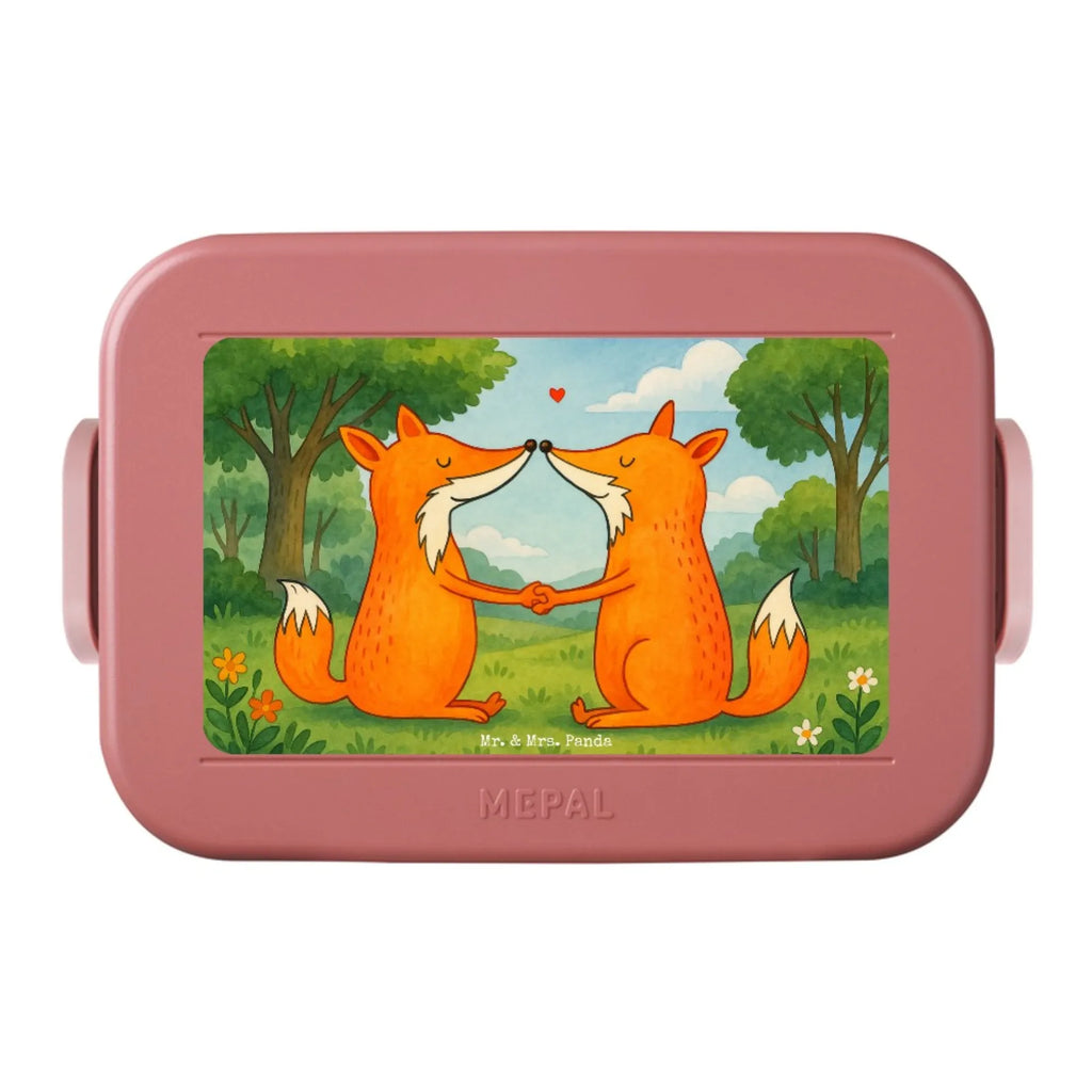 MEPAL Bentobox Füchse Liebe Design Brotdose, Bentobox, Lunchbox, Fuchs, Freundin, Liebesbeweis, Paar, Liebespaar, Fox, Ehemann, Füchse, Verlobte, Partner, Freund, Ehefrau, Liebe, Ehe