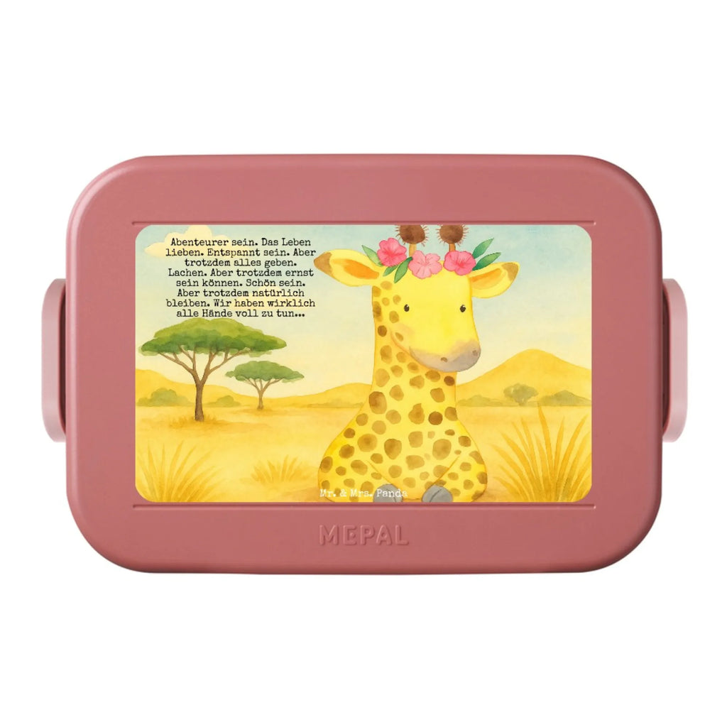 MEPAL Bentobox Giraffe Blumenkranz Design Lunchbox, Bentobox, Brotdose, Afrika, Wildtiere, Selbstliebe, Blumenkranz, Abenteurer, Giraffe, Freundin
