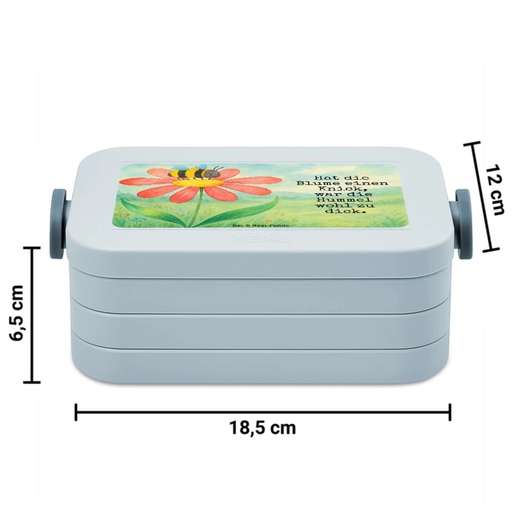 MEPAL Bentobox Hummel Blume Design Bentobox, Brotdose, Lunchbox, Tiermotive, Gute Laune, lustige Sprüche, Tiere, Wespe, Hummeln, Flauschig, Blume, Hummel, Biene, Natur, Feld