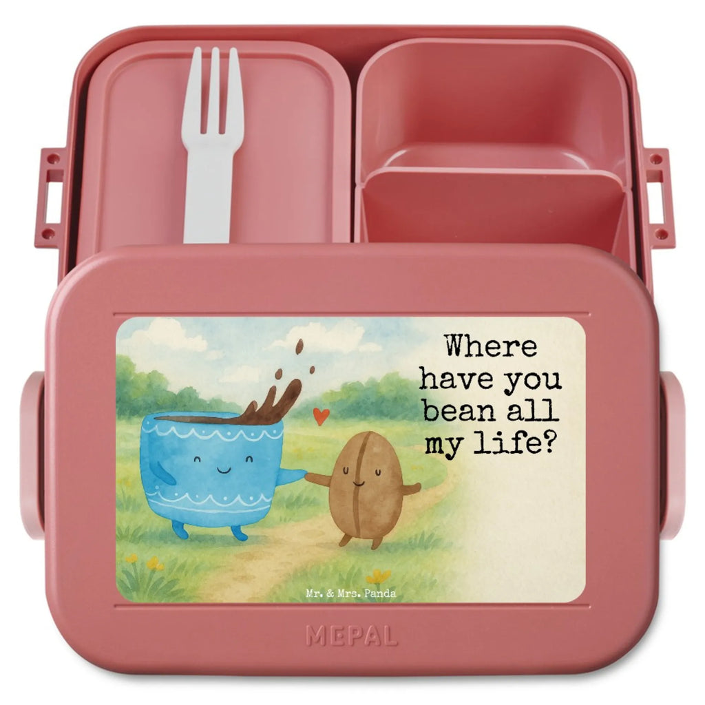MEPAL Bentobox Kaffee Bohne Design Bentobox, Brotdose, Lunchbox, Tiermotive, Gute Laune, lustige Sprüche, Tiere, Kaffeebohne, Kaffee, Zufriedenheit, Glück, Genuss