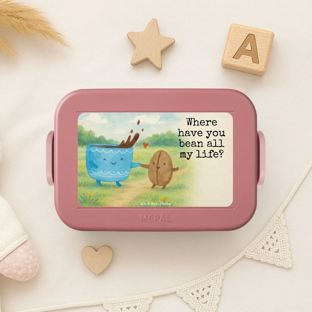 MEPAL Bentobox Kaffee Bohne Design Bentobox, Brotdose, Lunchbox, Tiermotive, Gute Laune, lustige Sprüche, Tiere, Kaffeebohne, Kaffee, Zufriedenheit, Glück, Genuss