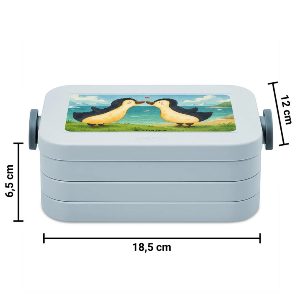 MEPAL Bentobox Pinguine Kuss Design Lunchbox, Bentobox, Brotdose, Liebe, Partner, Freund, Freundin, Ehemann, Ehefrau, Heiraten, Verlobung, Heiratsantrag, Liebesgeschenk, Jahrestag, Hocheitstag, Mitbringsel, Geschenk für Frauen, Geschenk für Partner, Geschenk für Freundin, Valentinstag, für Männer, Liebesbeweis, Hochzeitstag, für Ehemann