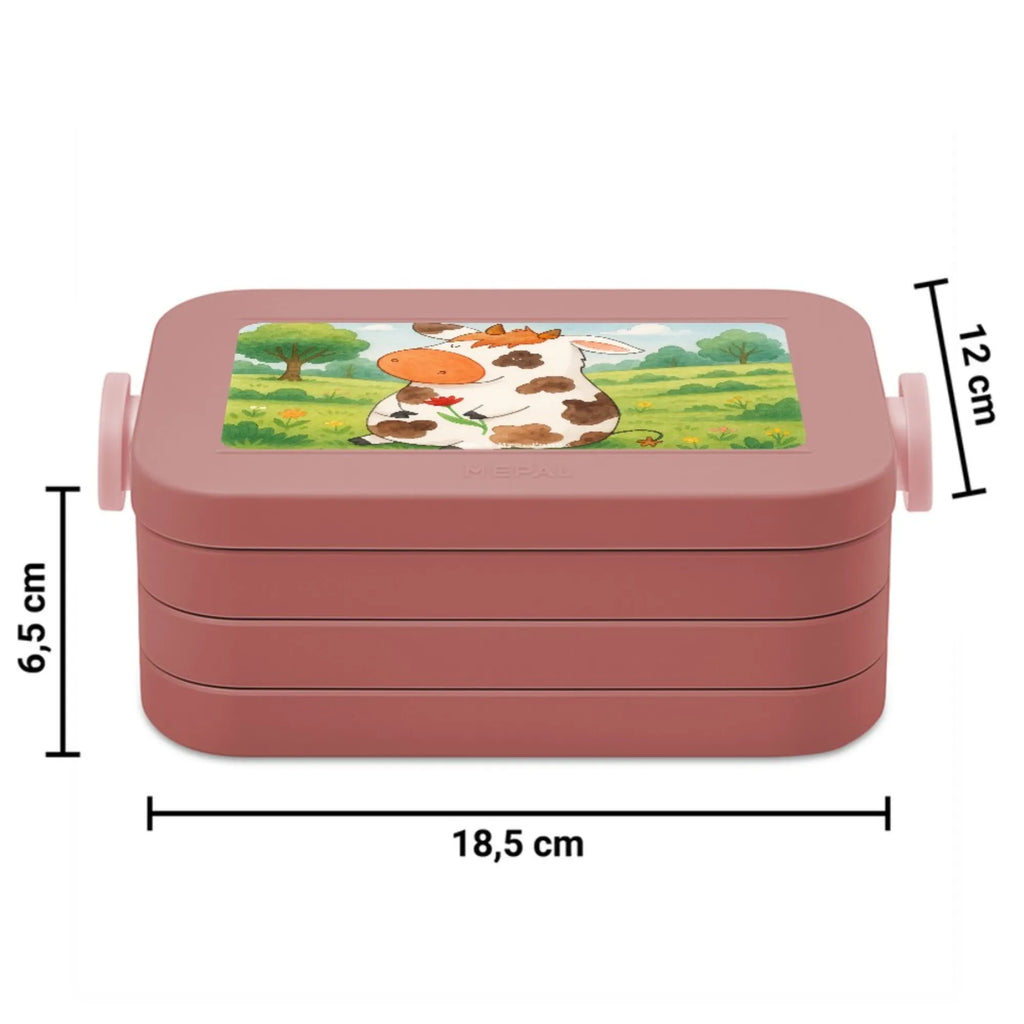 MEPAL Bentobox Kuh Design Bentobox, Lunchbox, Brotdose, Bauernhof, Hoftiere, Landwirt, Landwirtin, Flausen, Spruch, Magie, Träume, Kühe, Kuh, Motivtion, Milch, Milchkuh, Hof