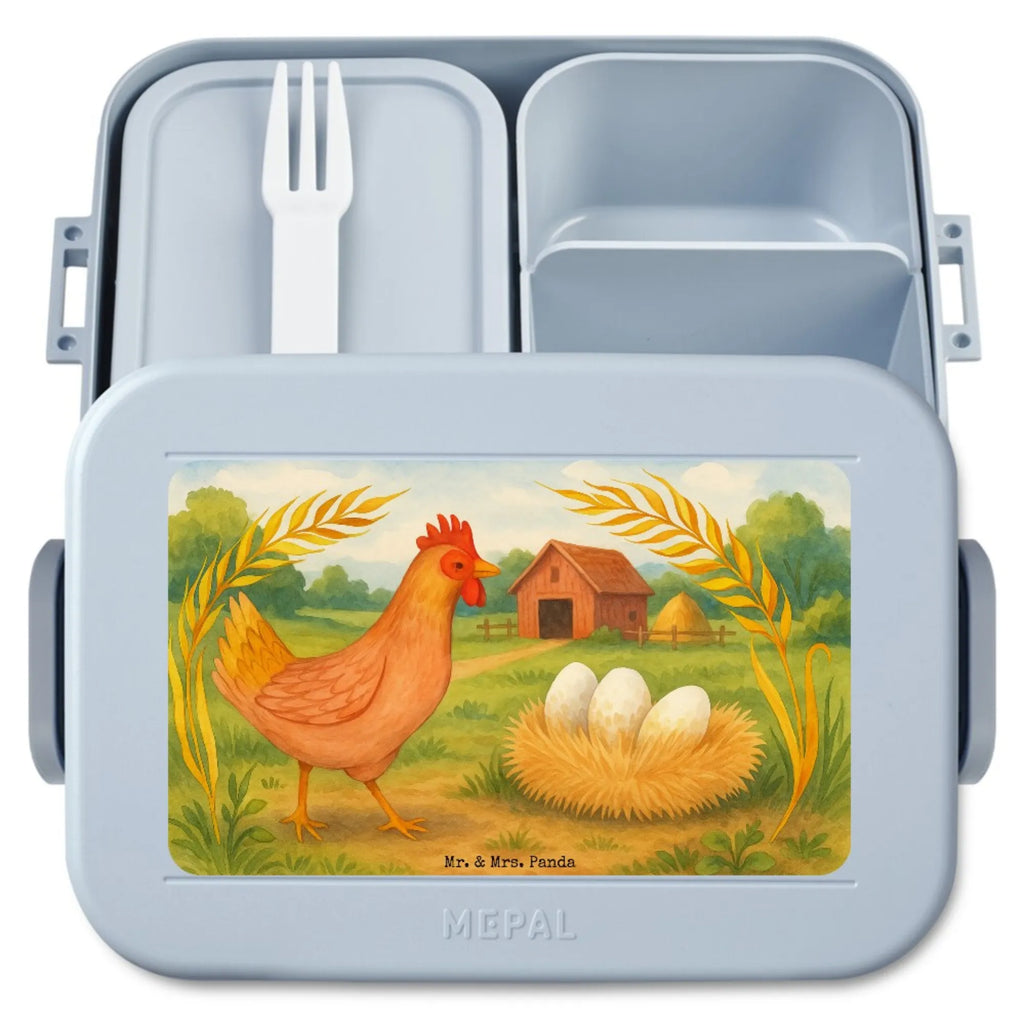 MEPAL Bentobox Huhn Stolz Design Bentobox, Brotdose, Lunchbox, Bauernhof, Hoftiere, Landwirt, Landwirtin, Schwangerschaft, Hahn, Henne, Hühner, Eier, Spruch, Landleben, Magie, Hof, Geburt, Motivation
