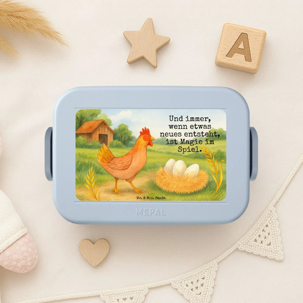 MEPAL Bentobox Huhn Stolz Design Bentobox, Brotdose, Lunchbox, Bauernhof, Hoftiere, Landwirt, Landwirtin, Schwangerschaft, Hahn, Henne, Hühner, Eier, Spruch, Landleben, Magie, Hof, Geburt, Motivation