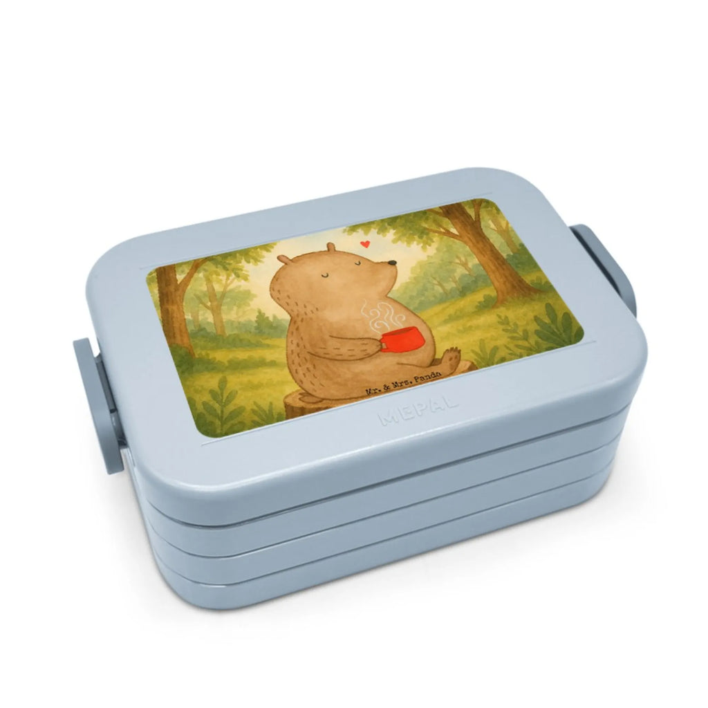 MEPAL Bentobox Bär Kaffee Design Lunchbox, Bentobox, Brotdose, Bär, Teddy, Teddybär, Motivation, Morgenroutine, Bären, guten Morgen, Welt retten, Kaffee, Coffee, Welt erobern