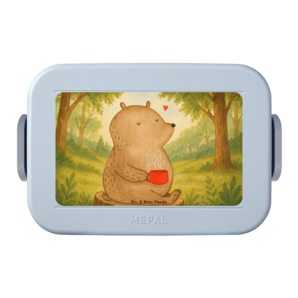 MEPAL Bentobox Bär Kaffee Design Lunchbox, Bentobox, Brotdose, Bär, Teddy, Teddybär, Motivation, Morgenroutine, Bären, guten Morgen, Welt retten, Kaffee, Coffee, Welt erobern
