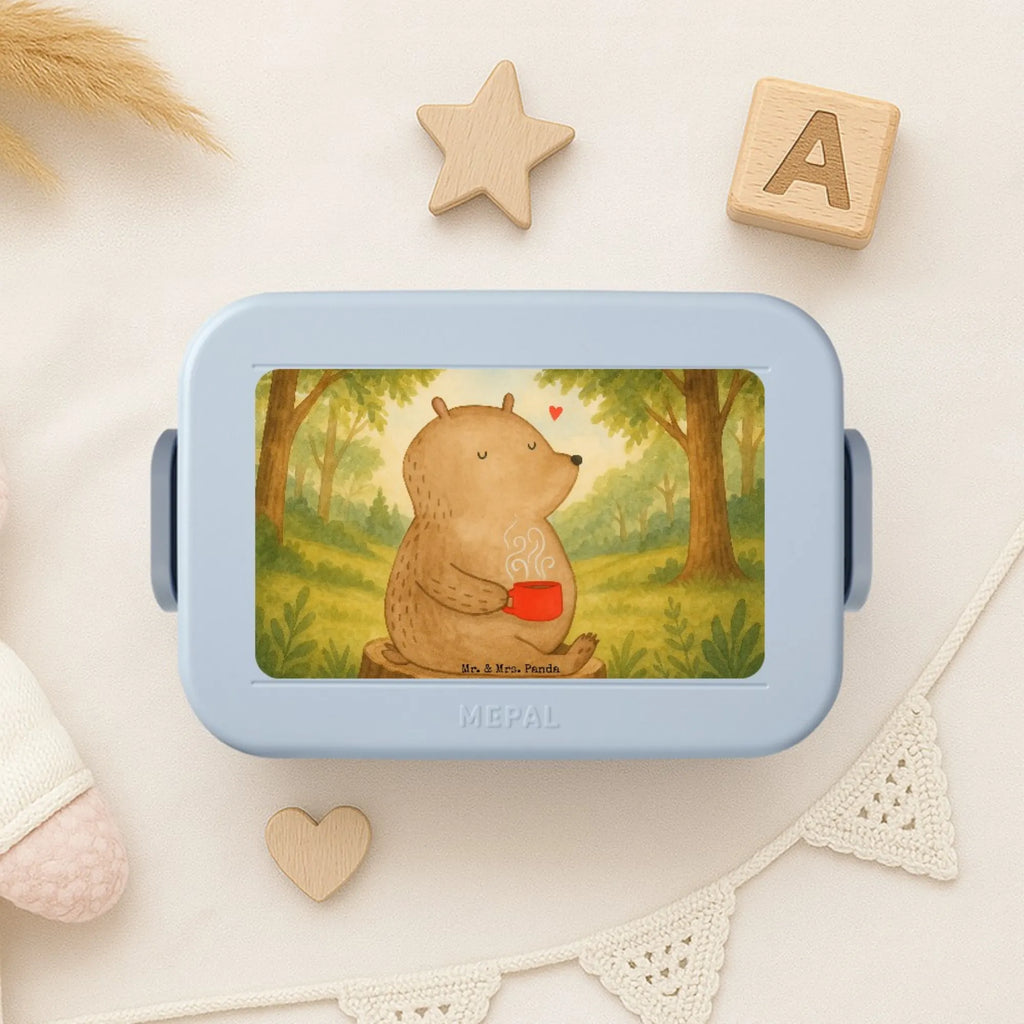 MEPAL Bentobox Bär Kaffee Design Lunchbox, Bentobox, Brotdose, Bär, Teddy, Teddybär, Motivation, Morgenroutine, Bären, guten Morgen, Welt retten, Kaffee, Coffee, Welt erobern