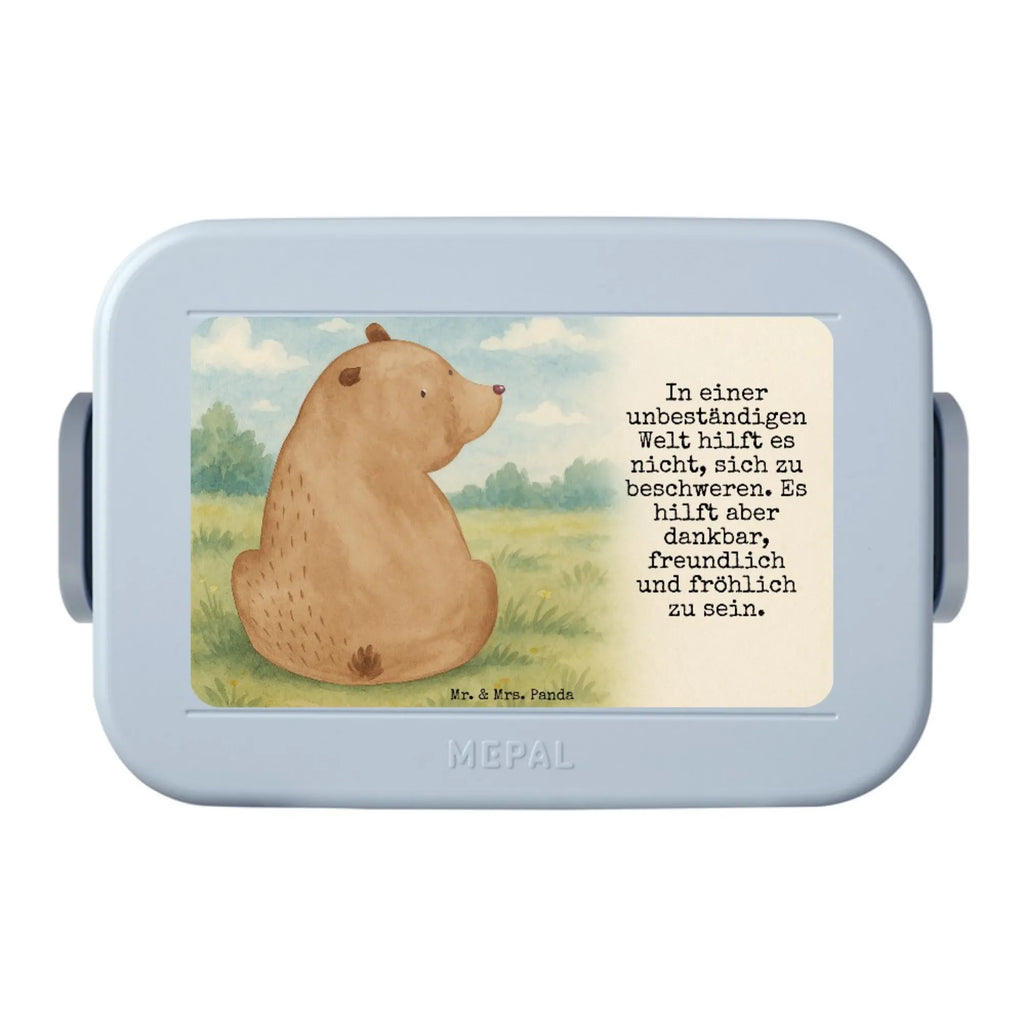MEPAL Bentobox Bär Schulterblick Design Lunchbox, Brotdose, Bentobox, Bär, Teddy, Teddybär, Bärenliebe, Motivation, Bären, Weltansicht, Weisheit, Selbstachtung
